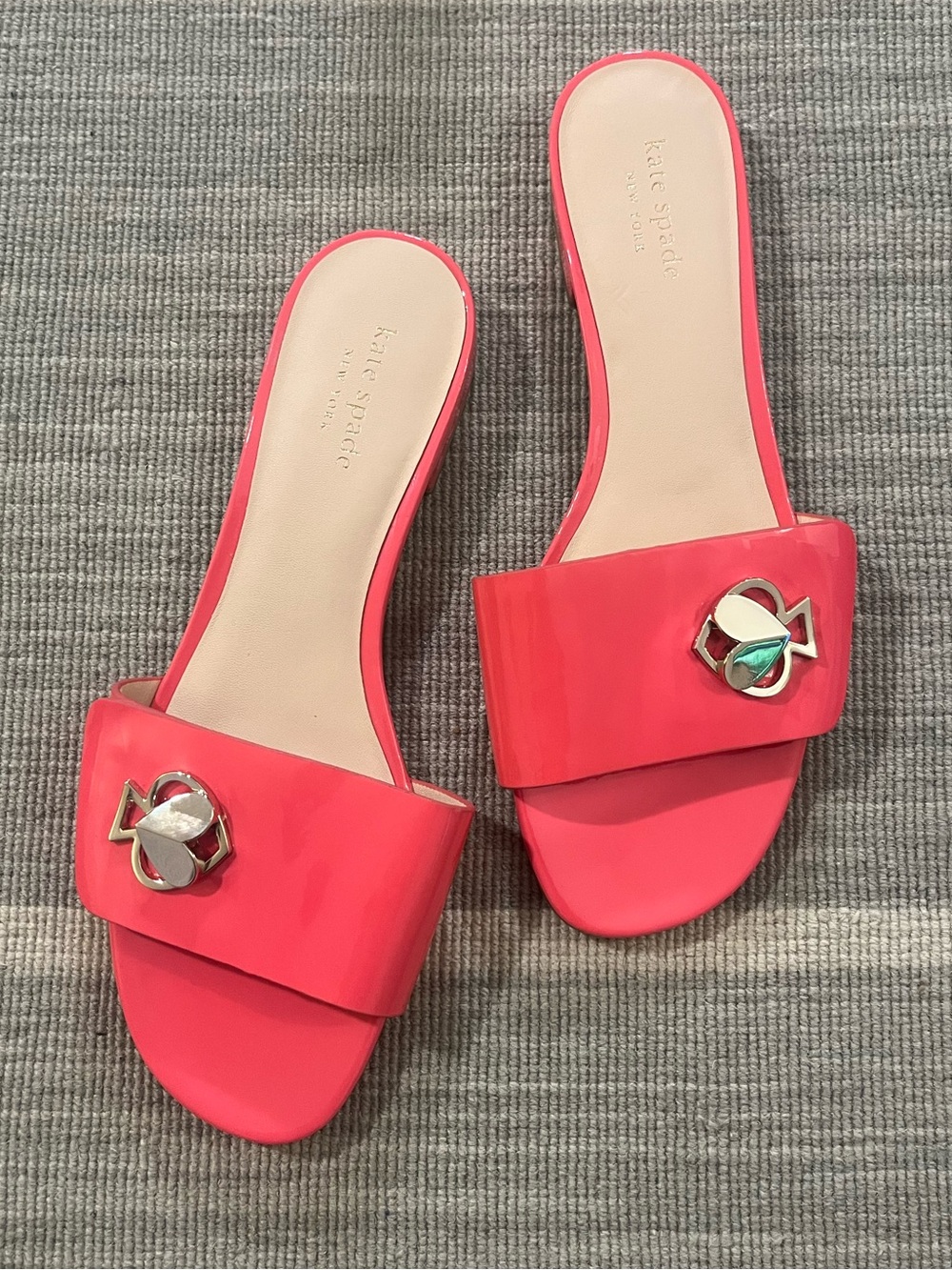 NWOT Kate Spade Pink Ferry Slide Sandal  Size 8